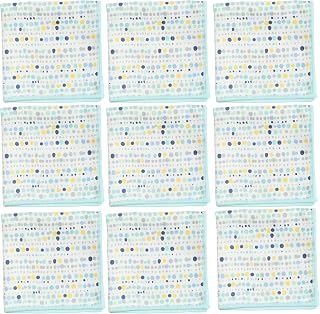 Super Absorbent Quick Dry Counter Cleaners - Made from Recycled Materials, Durable Eco Friendly for Kitchen Counter in Dot Blue – Set of 9