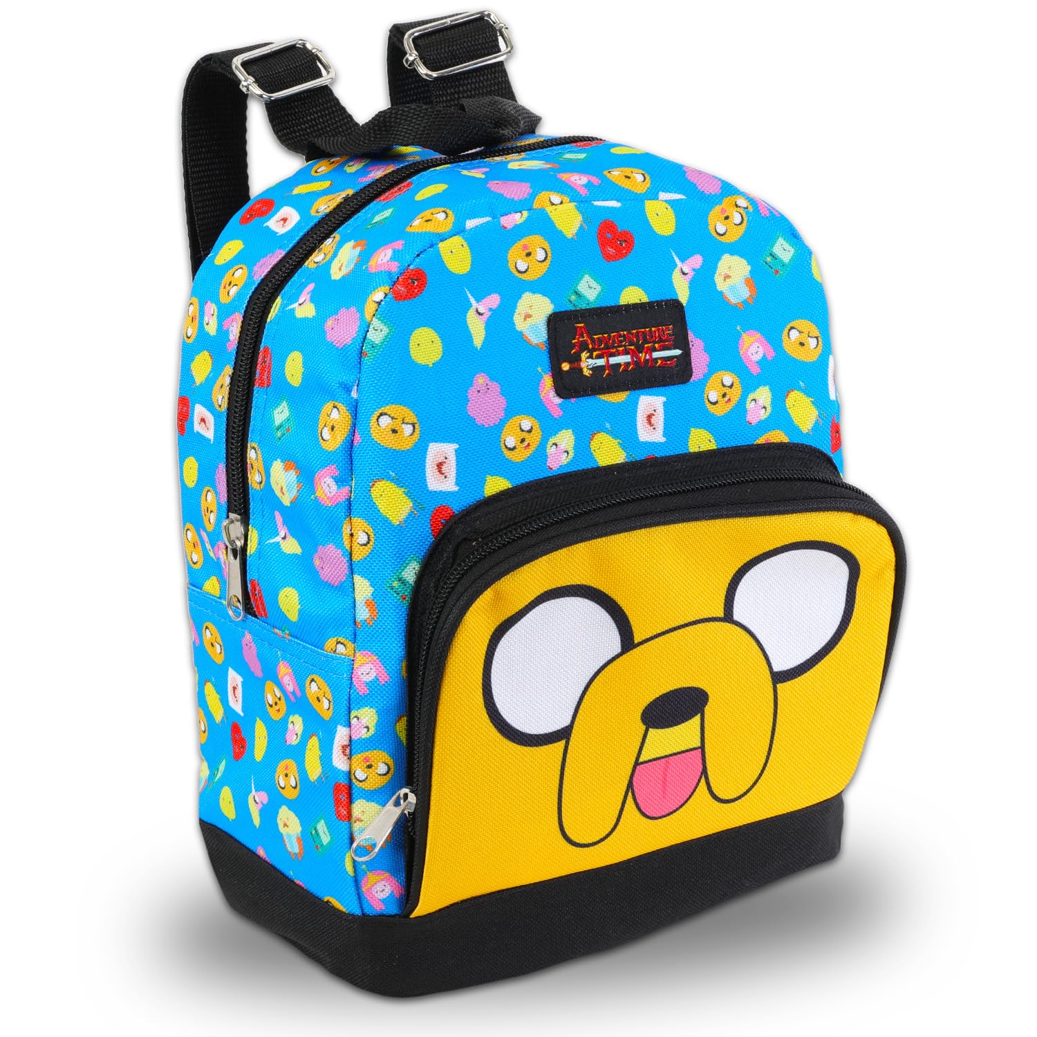Adventure Time Mini Backpack for Women Set - 10” Canvas Adventure Time Backpack with Front Pocket and Bookmark | Adventure Time Backpack Purse Bundle