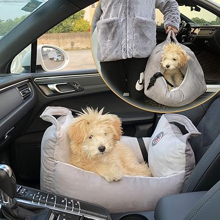 Amazon 小型犬 猫 カー用品ドライブシート ペット用ドライブボックス日常的に犬小屋 車用ペットシート二合一 キャリーバッグ ベッド 助手席 ペットパラダイス 滑り止め 車用ペットシート 灰色 Dotouud カー用品 通販