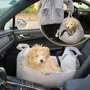 Amazon 小型犬 猫 カー用品ドライブシート ペット用ドライブボックス日常的に犬小屋 車用ペットシート二合一 キャリーバッグ ベッド 助手席 ペットパラダイス 滑り止め 車用ペットシート 灰色 Dotouud カー用品 通販