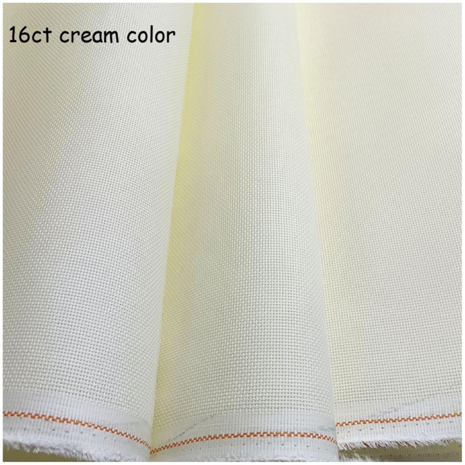 Tela Aida Tela de bordado color crema 16 ct, lienzo for punto cruz, tela Aida, 100 x 150 cm, 200, 300, 500(500x150cm)