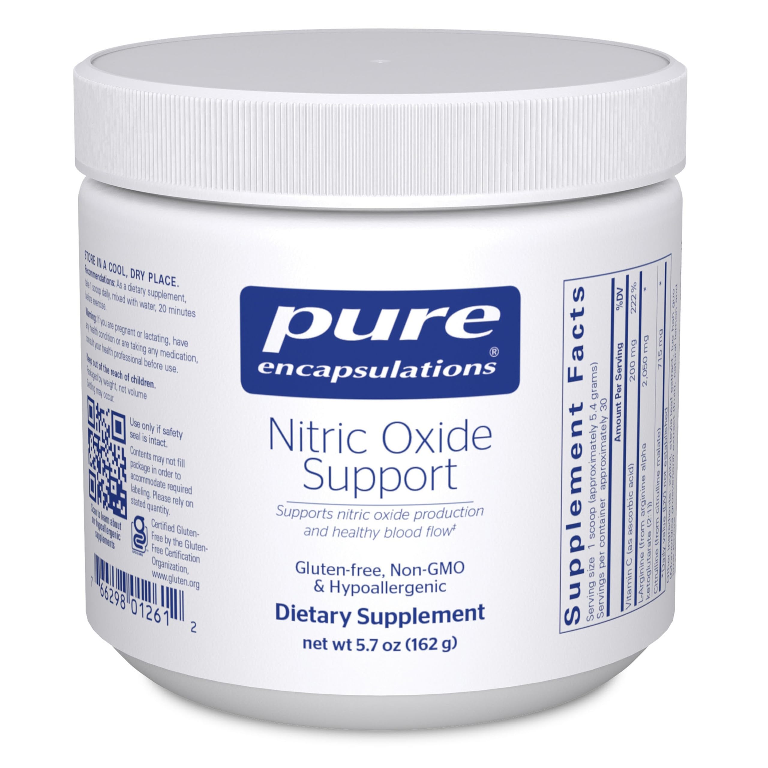 Pure Encapsulations Nitric Oxide Support | Supports Healthy Oxygen Circulation and Promotes Energy Production Within Muscles | 5.7 Ounces