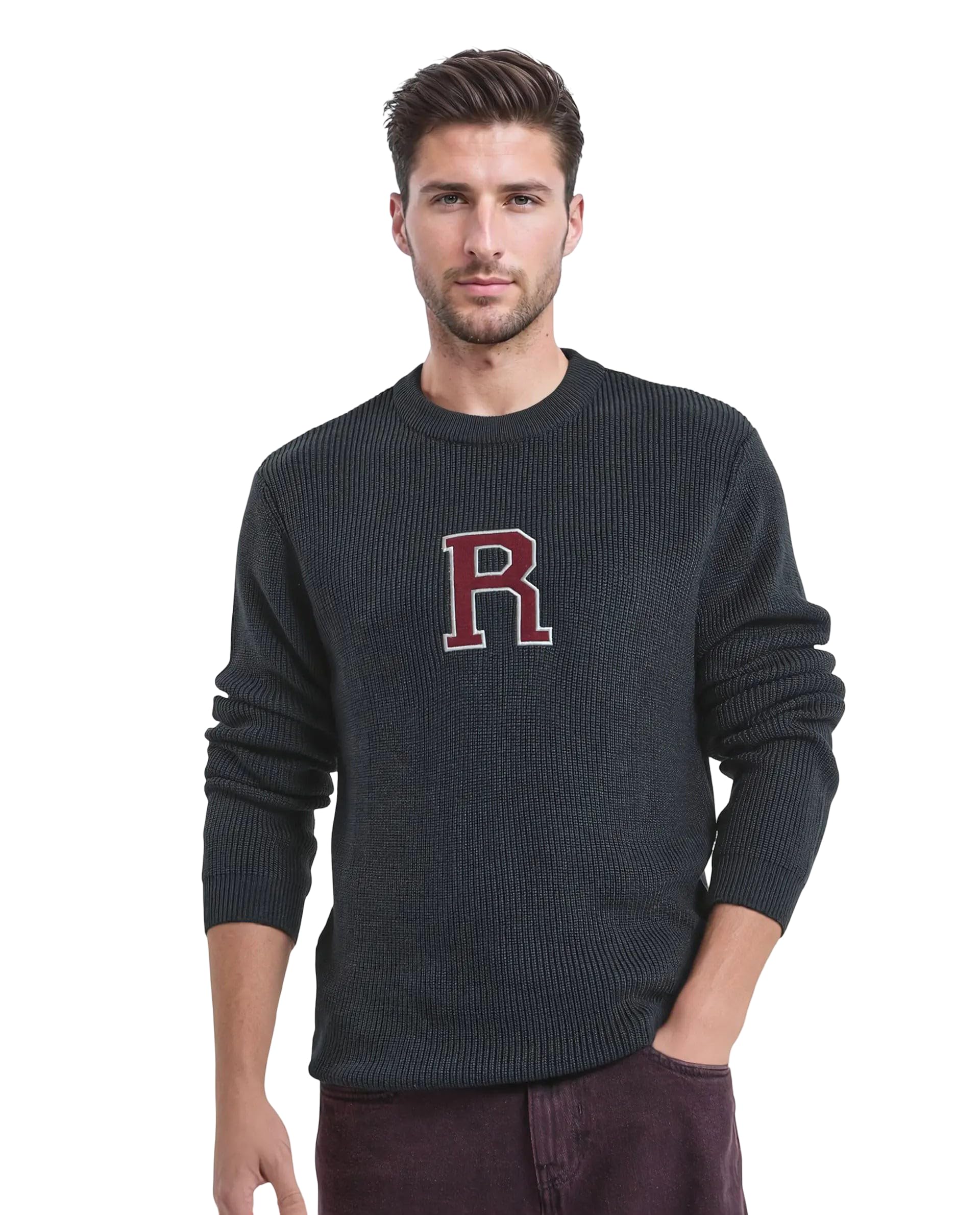 rare rabbit Regular fit Applique Sweater-picture-41