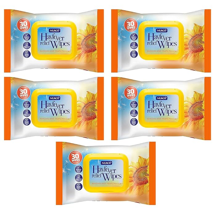 Buy 30 x Hayfever & Allergy Relief Wipes for Hand & Face Traps Pollen