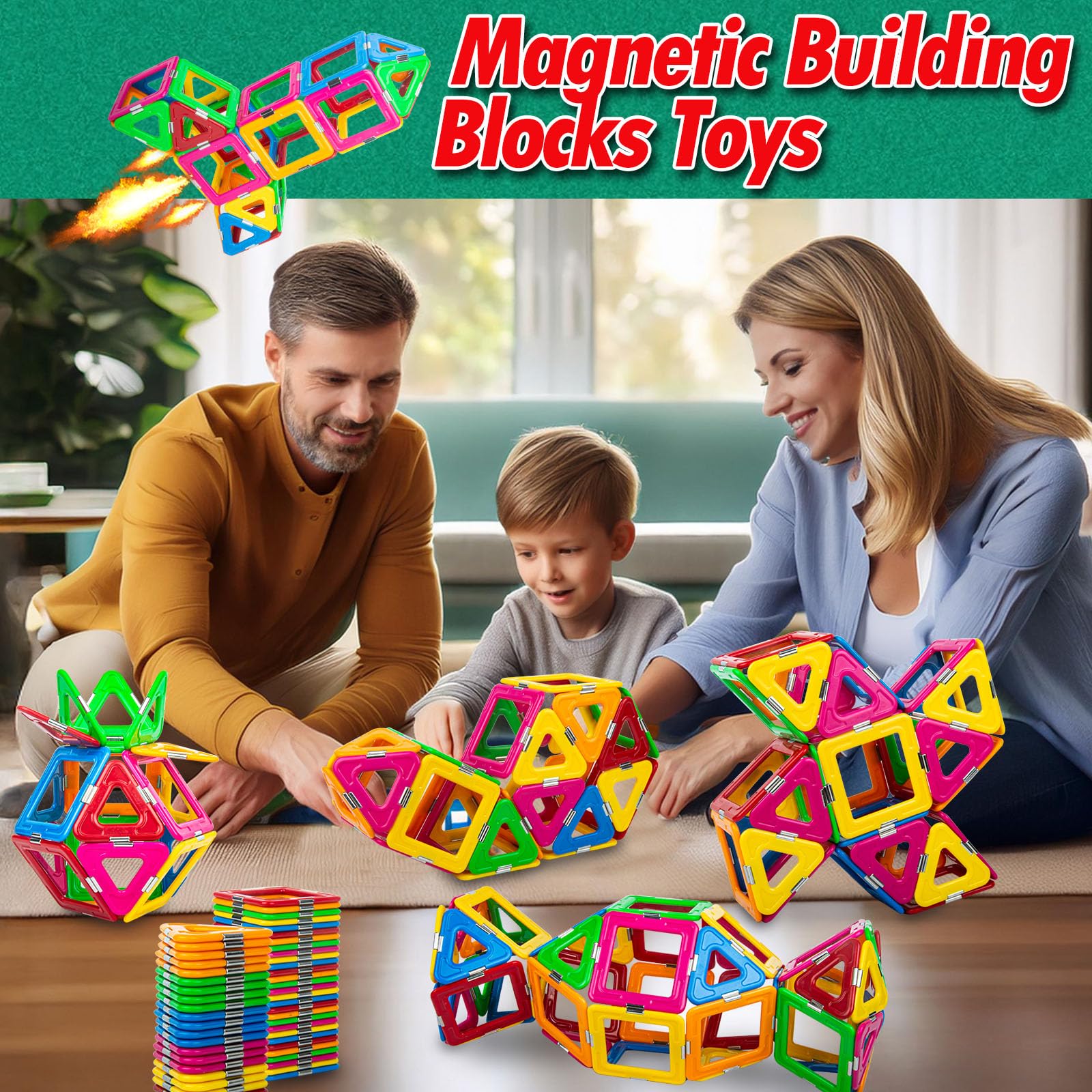 kittery Costruzioni Magnetiche Giochi per Bambini 3 Anni 36 Pezzi Magneti Giochi Bambina 3 4 5 Anni Creativi Educativi Giochi Magneticiper Bambini Natale Compleanno Regalo Bambina 3 4 5 6 7 8 Anni