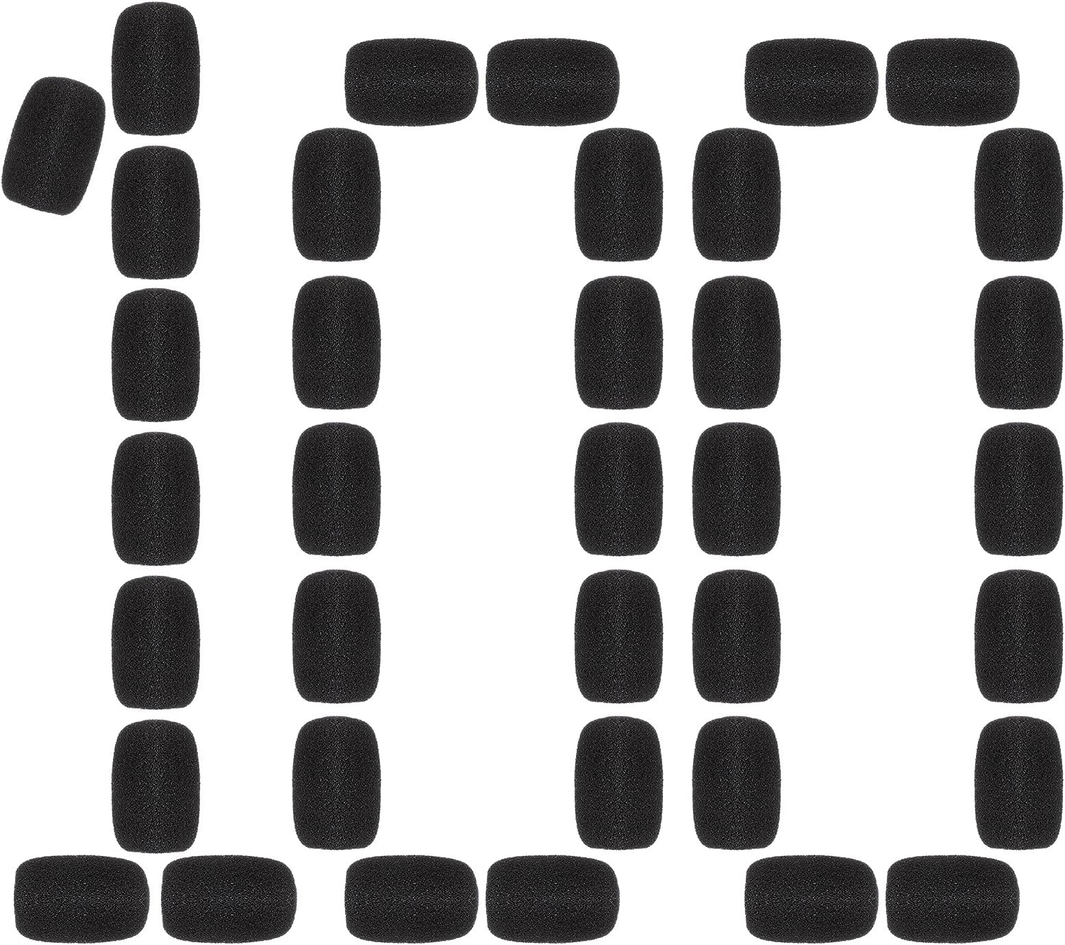 100 Pieces Mini Foam Microphone Windscreen Mic Covers Foam Protection for Small