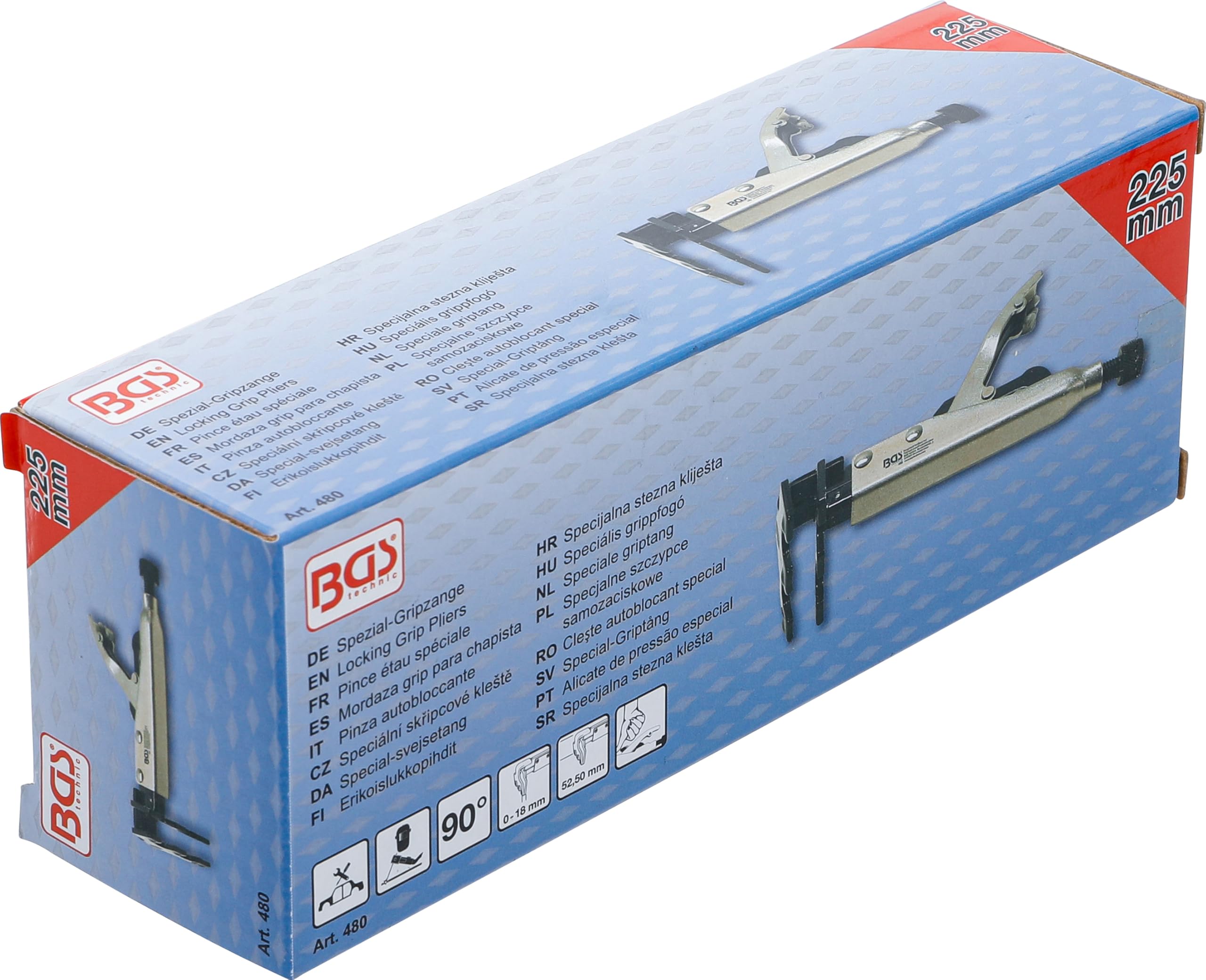 BGS 480 | Pinza autobloccante | sald.lamiere sovrap. | 225 mm