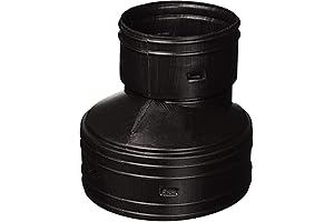 Advanced Drainage 0614AA Reducing Coupler, 6" x 4", Black