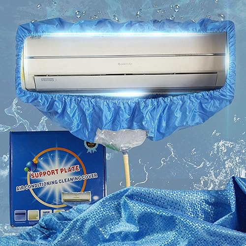 HOWHI Mini kit de limpieza dividida, limpiador de bobinas de aire acondicionado, bolsa impermeable con salida de drenaje, bolsa protectora de polvo,