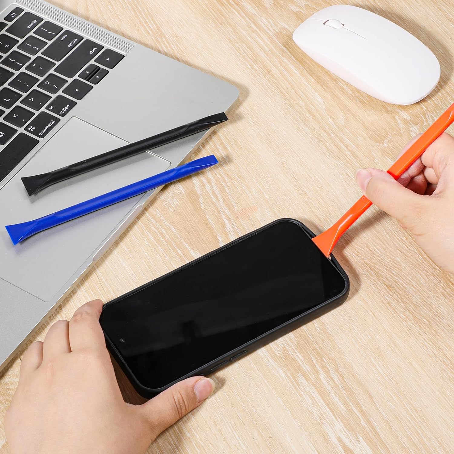 12 PCS Plastic Scraper Tool, Multi-Purpose Plastic Scrapers Non Scratch, Multi-Color Sticker Scraper Tool for Cleaning Paint Stickers Labels Oil Stains Food Dirt