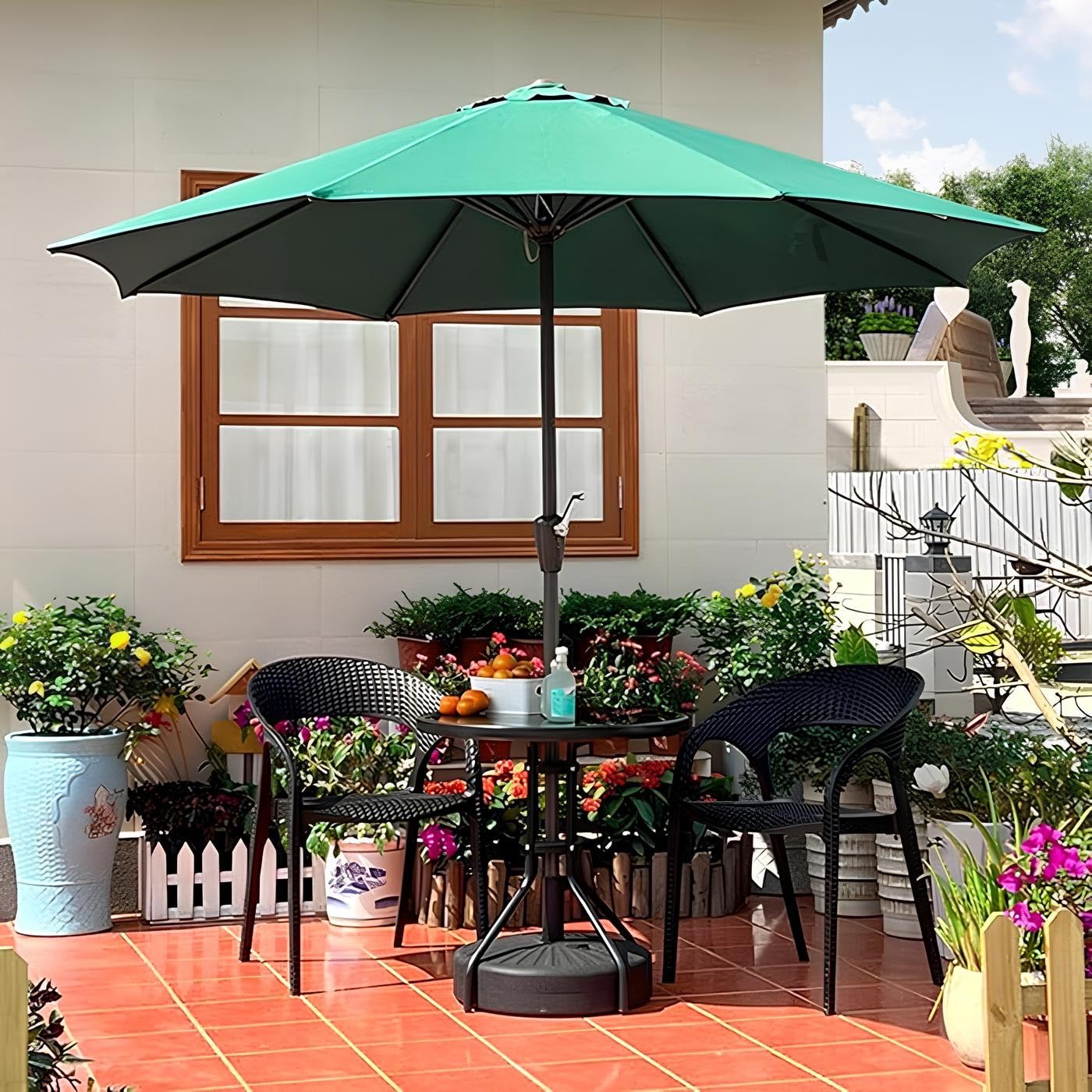 Generico Telo per Ombrellone da Giardino 200/230/250/270/300/350cm 6/8 Stecche, Copertura Di Ricambio Per Ombrellone Da Giardino/Lavabile/Air Vent
