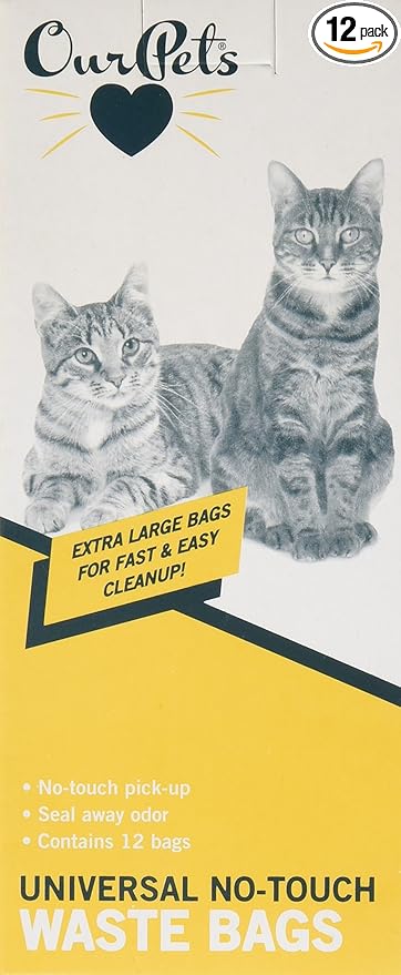 OurPets Universal No Touch Waste Bags (12 Pack)