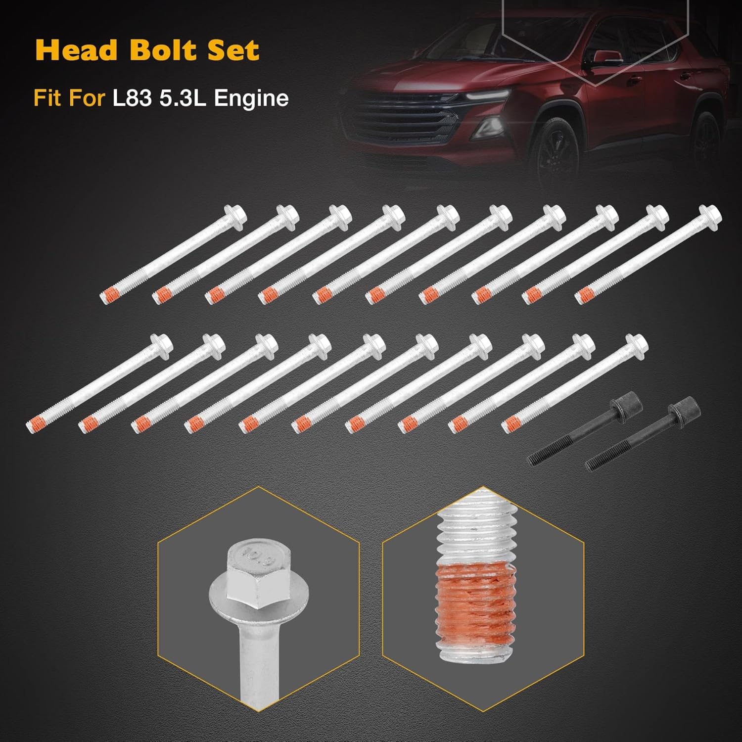 Non-AFM Disabled Camshaft Lifter Set, Rebuild Overhaul Kit Compatible with 2014-2021 GM Chevrolet Gen V L83 5.3L Engine, Replace# 12619823 HS26744PT