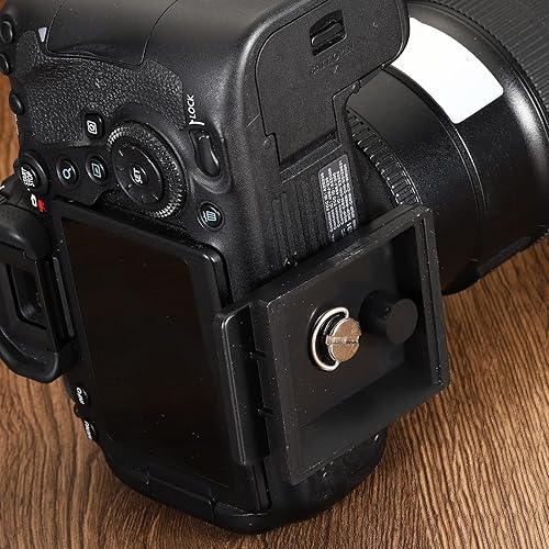 Miniatura 6 de PATIKIL Placa de liberación rápida para trípode con tornillo de anillo en D, paquete de 2 piezas de montaje de adaptador de trípode de cámara, placa