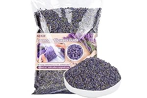 Sukh Pure Dried Lavender Buds for Sachets, Drawers, Closets - 3oz