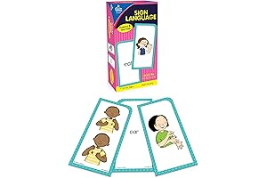 Carson Dellosa 104 American Sign Language Flash Cards for Adults: Master ASL...