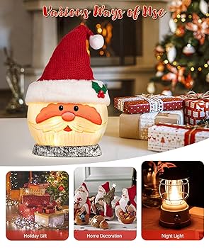 Amazon.com: Protado Lighted Christmas Santa Claus Lamp