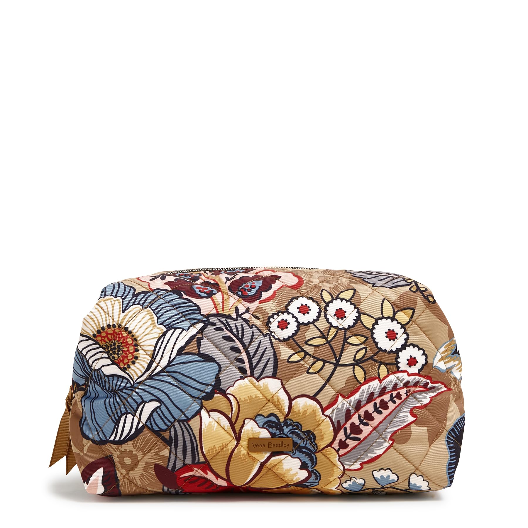 Vera Bradley Womens Performance Twill Large Cosmetic Makeup Organizer Bag