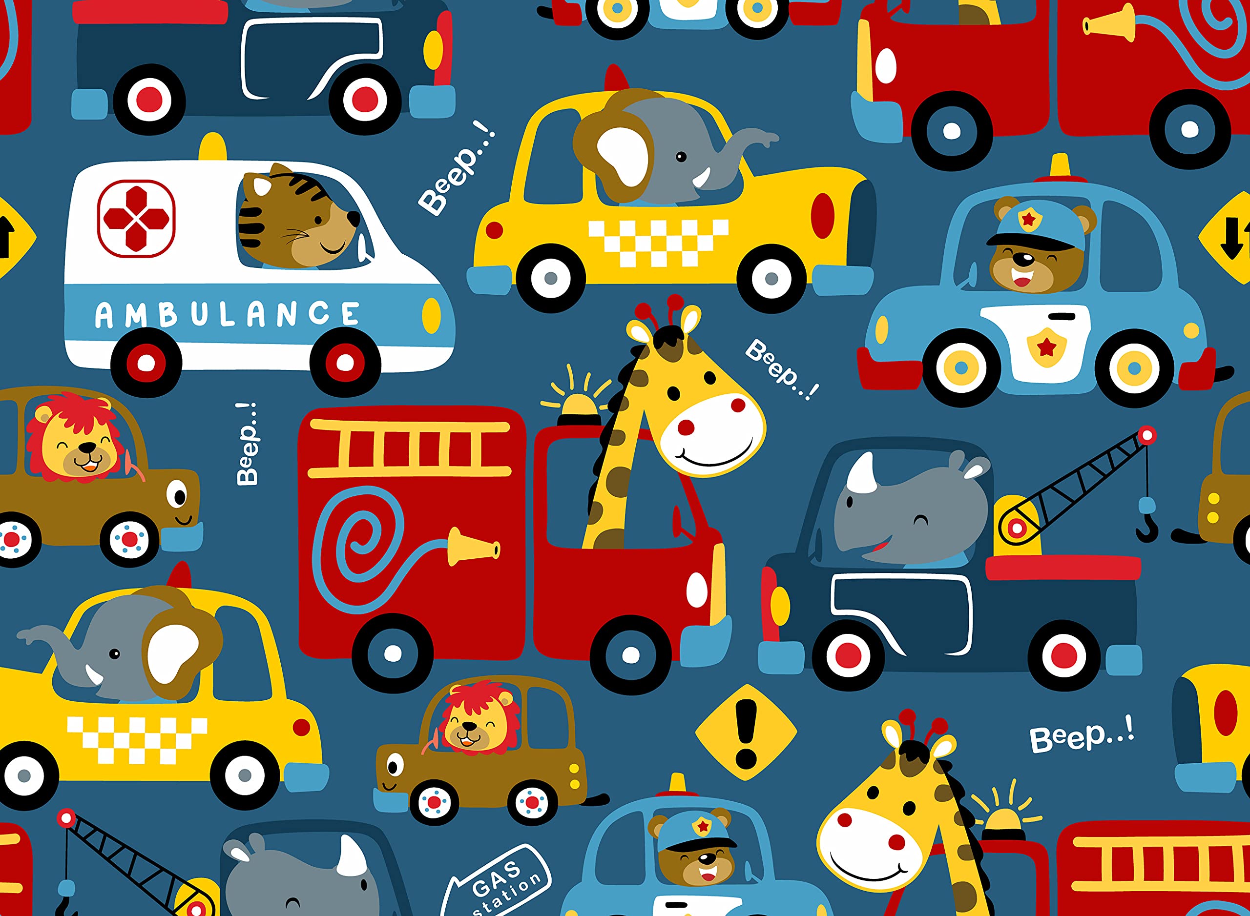 Tovagliette Americane Per Bambini | Set 4 In Vinile Antiscivolo | Stampa Digitale, Facili Da Pulire | Made In Italy - Foto 5