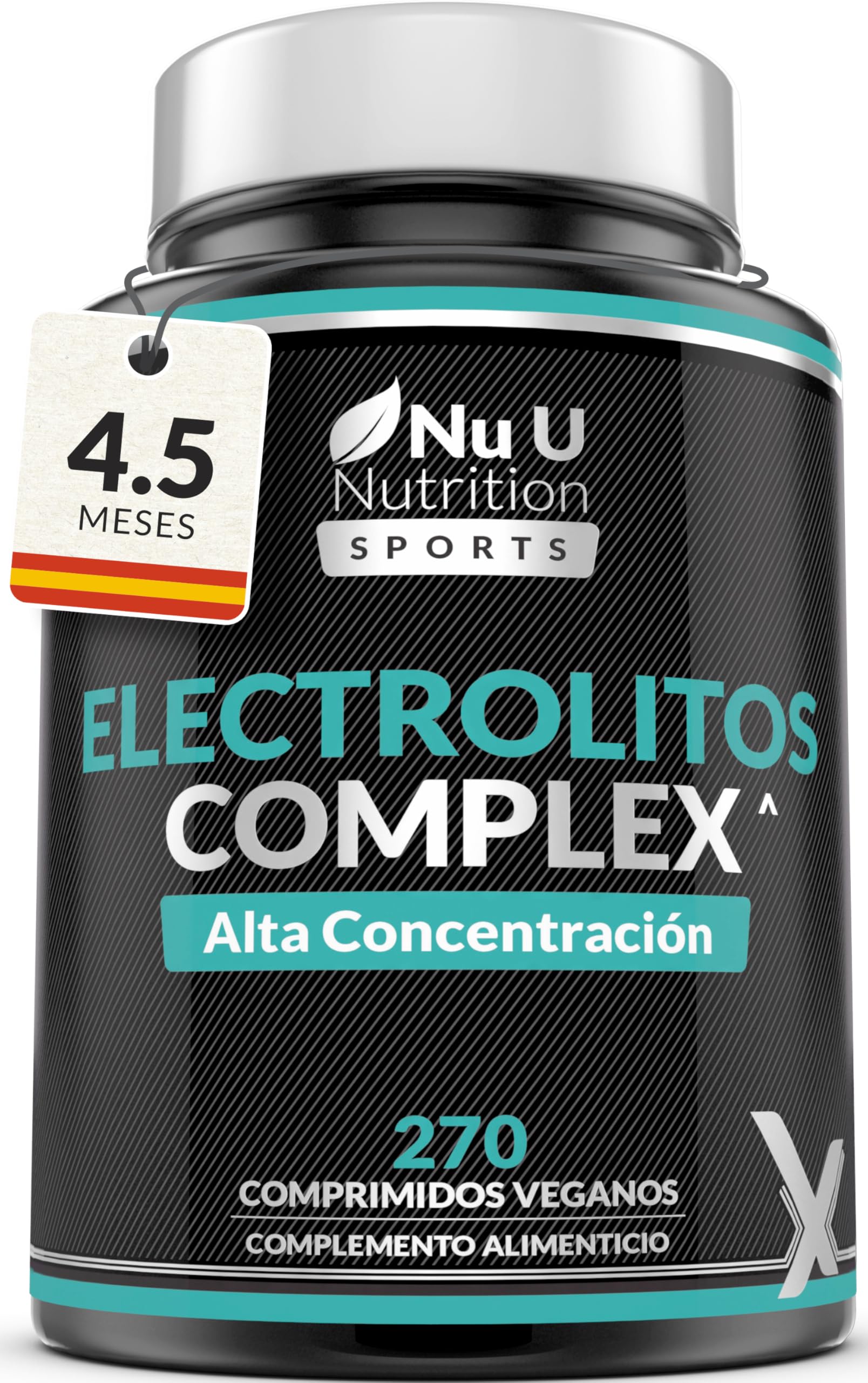 Complejo de Electrolitos - 270 Comprimidos Veganos Sin Aromatizantes con Sodio, Potasio, Magnesio y Fosfato de Calcio - Apto para Dietas Carnívoras y Paleo - Fabricado en Europa - Xellerate Nutrition