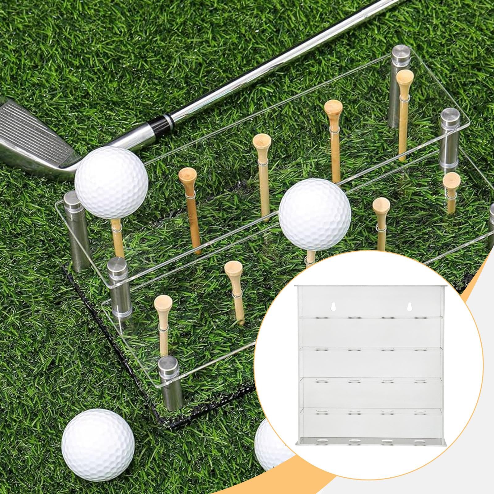 Estuche de exhibición de Pelotas de Golf, Regalo para entusiastas del Golf, Organizador de Palos de Golf, Soporte de Pared para Pelotas de Tenis,