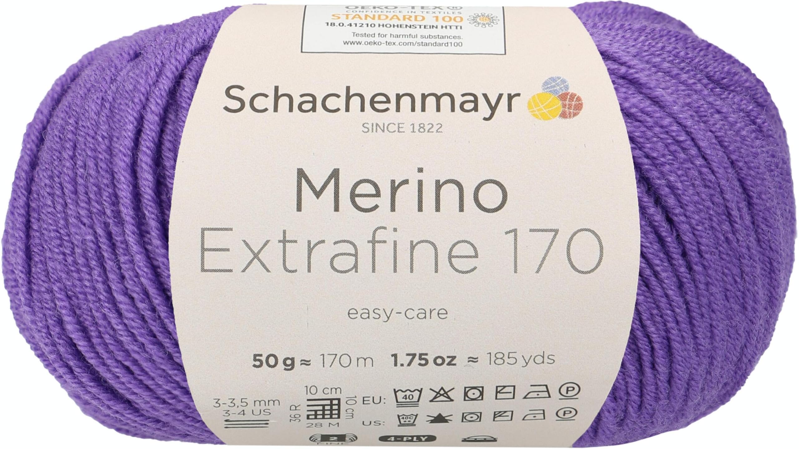 SchachenmayrMerino Extrafine 170, 50 g Purple Hand Knitting Yarn