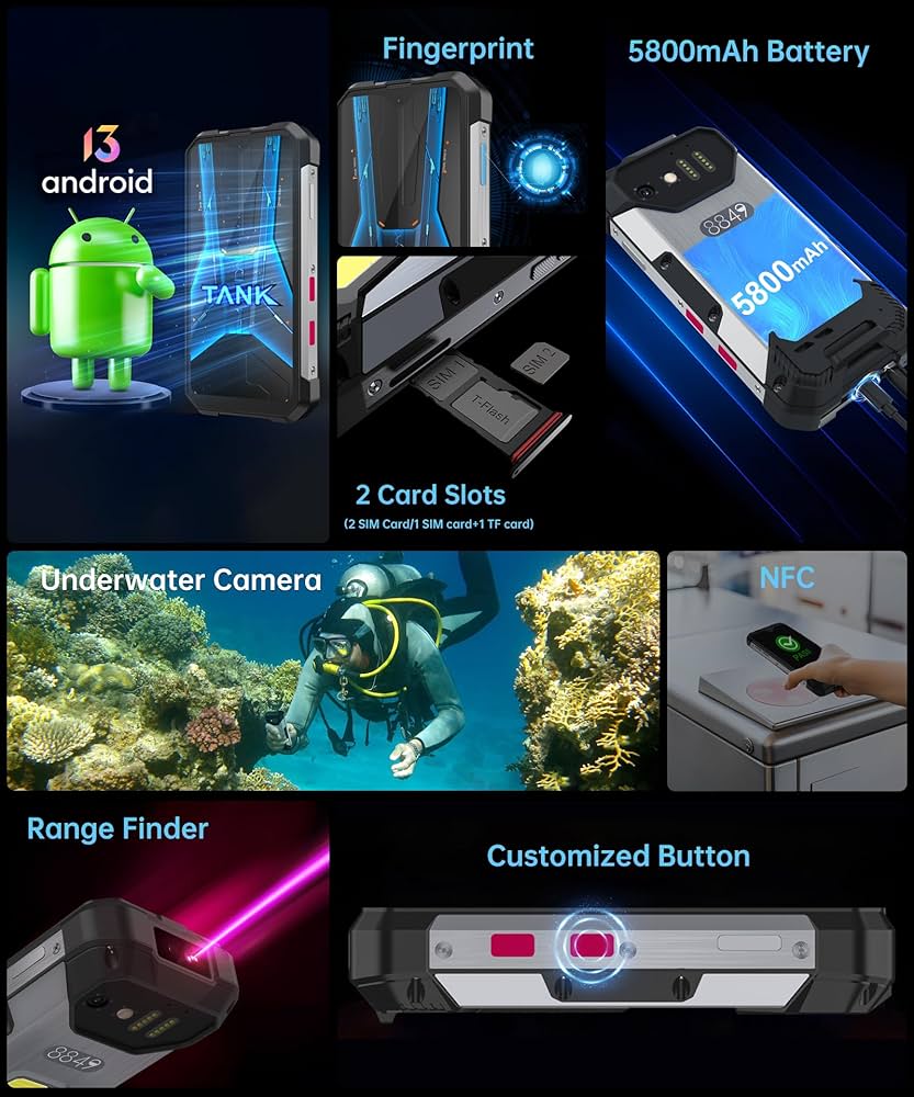 8849 Tank Mini 1　スマホ 　simフリー Unihertz 8849 Tank Mini1 Rugged Mini Phone 4.3