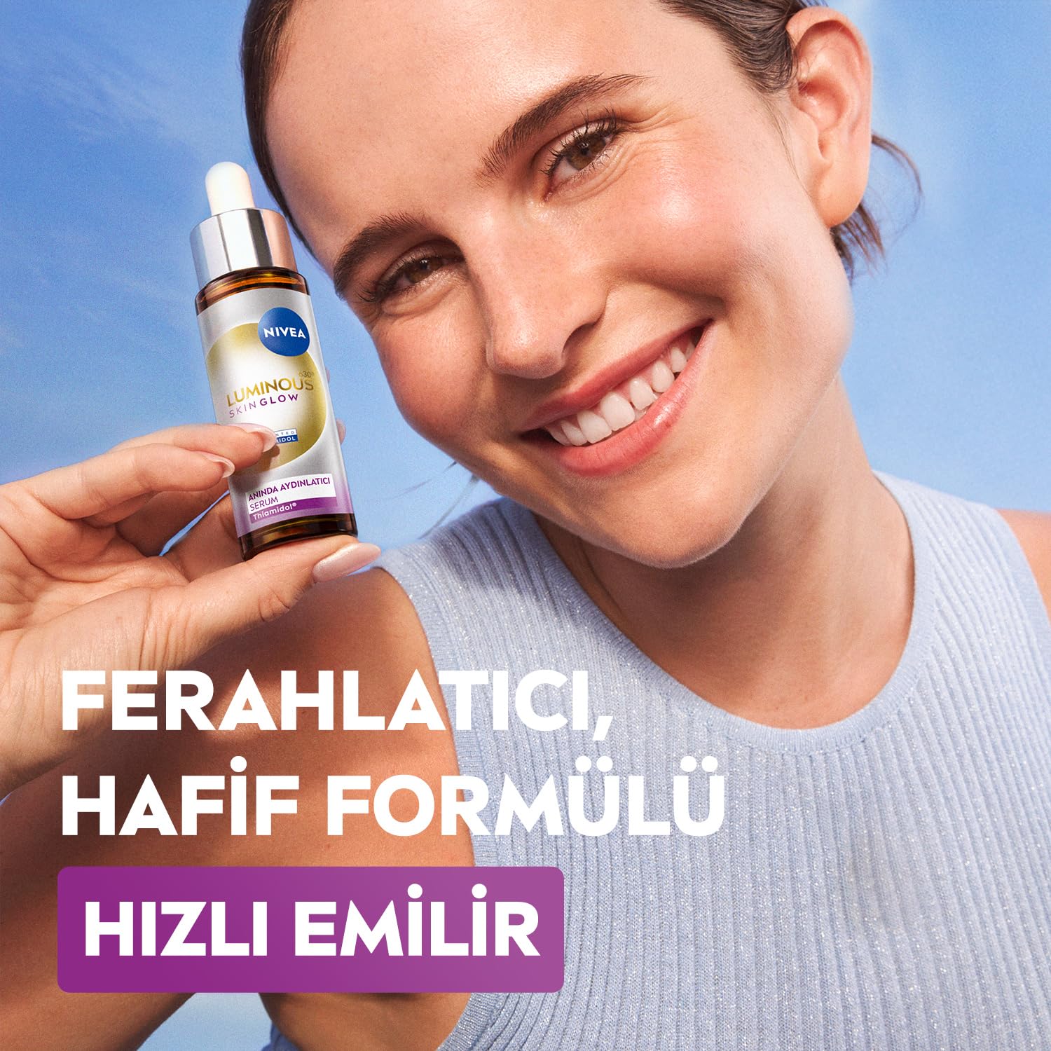 Nivea Luminous630 Skin Glow Anında Aydınlatıcı Cilt Bakım Serumu 30ml ve Q10 Kırışıklık Karşıtı Serum 30ml