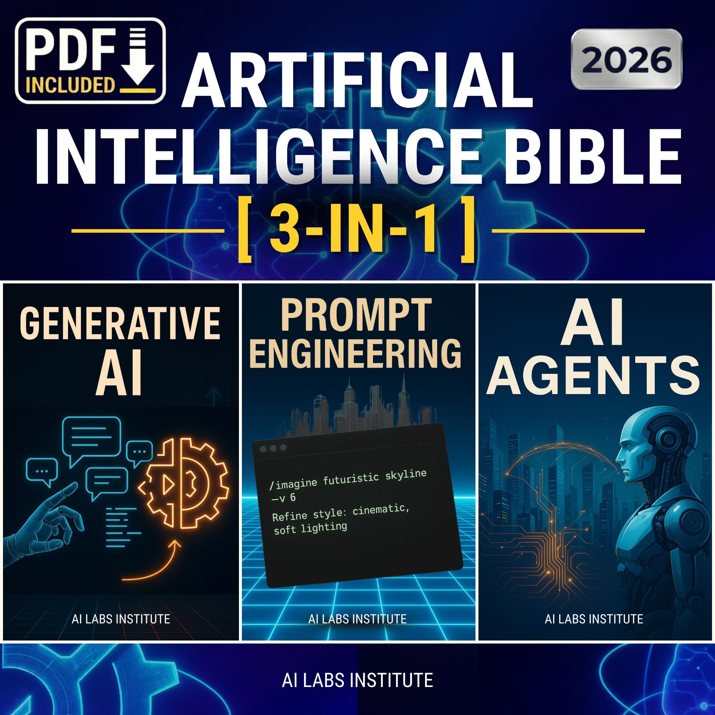Cover art for Artificial Intelligence Bible (3-in-1)