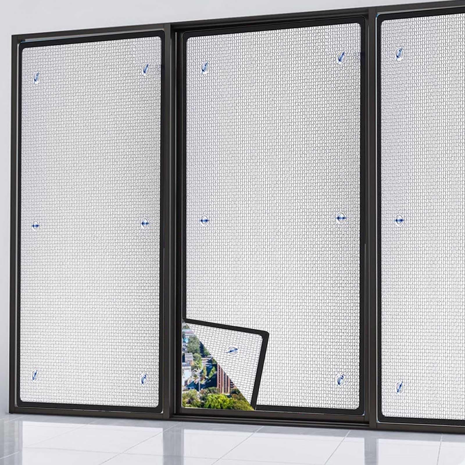 Película De Ventana Aislantes De Aluminio,Película Reflectante Para Ventana,Silver-120x130cm/47x51in