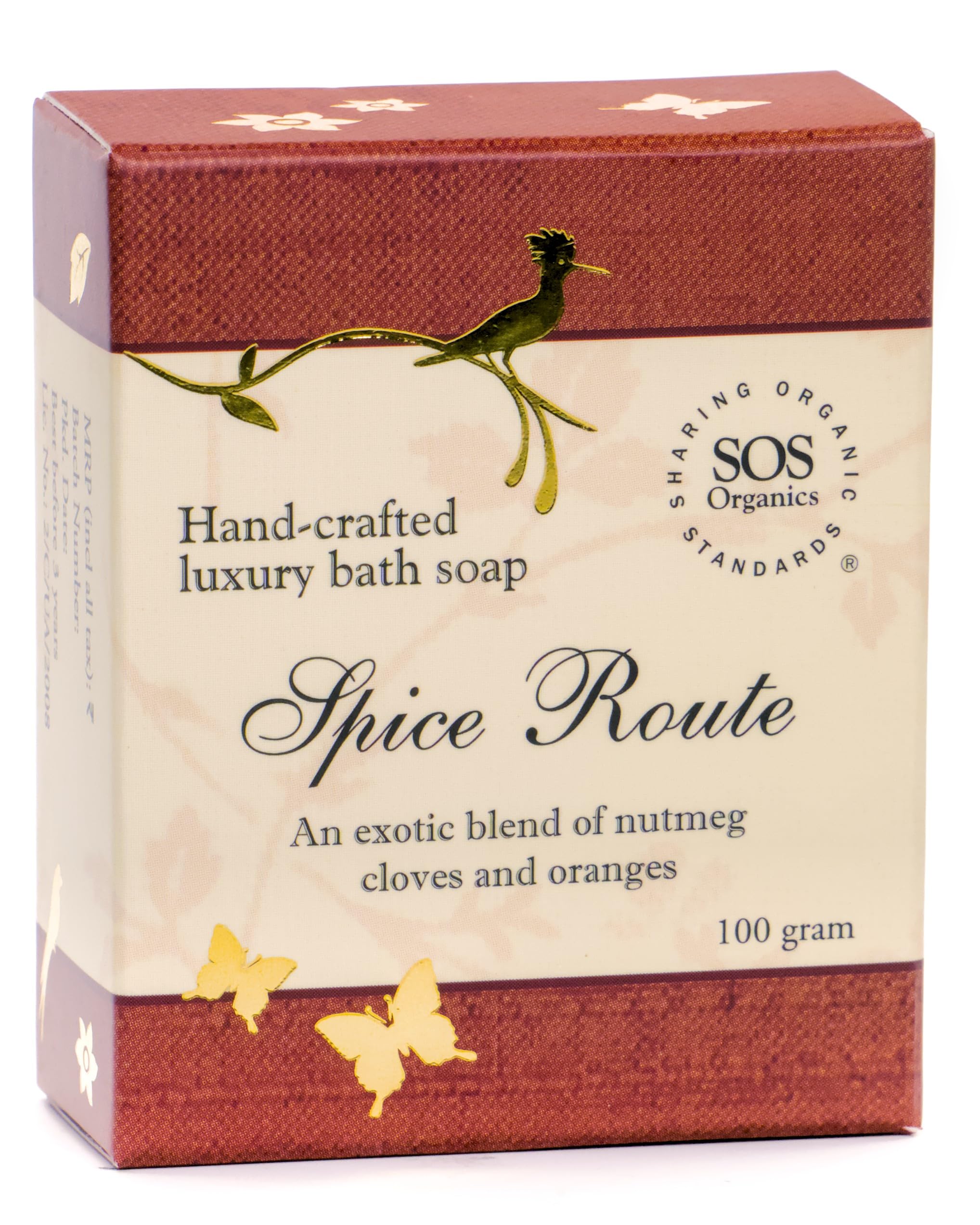 SOS Organics Spice Route Luxury Bath Soap, 100 gram