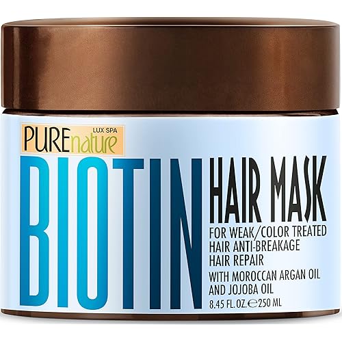 Biotin Hair Mask - Deep Conditioner with Collagen and Keratin for Dry, Damaged and Curly Hair - Fine Conditioning Moisturizer Treatment for Strengthening - Hydrating Care Products for Women and Men
