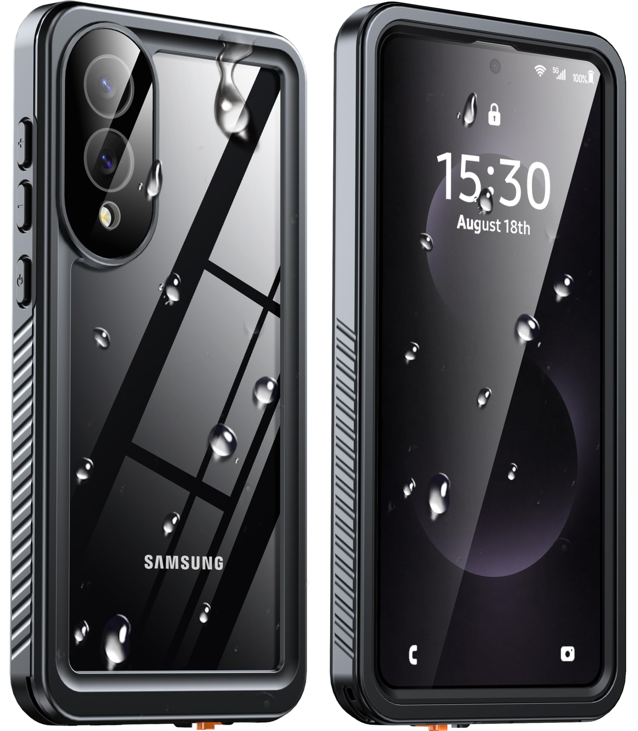 ANTSHARE for Samsung Galaxy S25 Edge Case, [IP68 Waterproof] S25 Edge Case with [Built-in Screen/Camera Protector], Full Body Sealed Protective Front