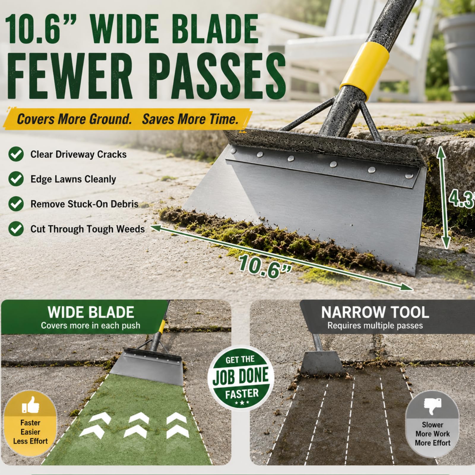 Garden Shovel & Floor Scraper - 60" Handle -3 Garden Shovel & Floor Scraper - 60" Handle -3