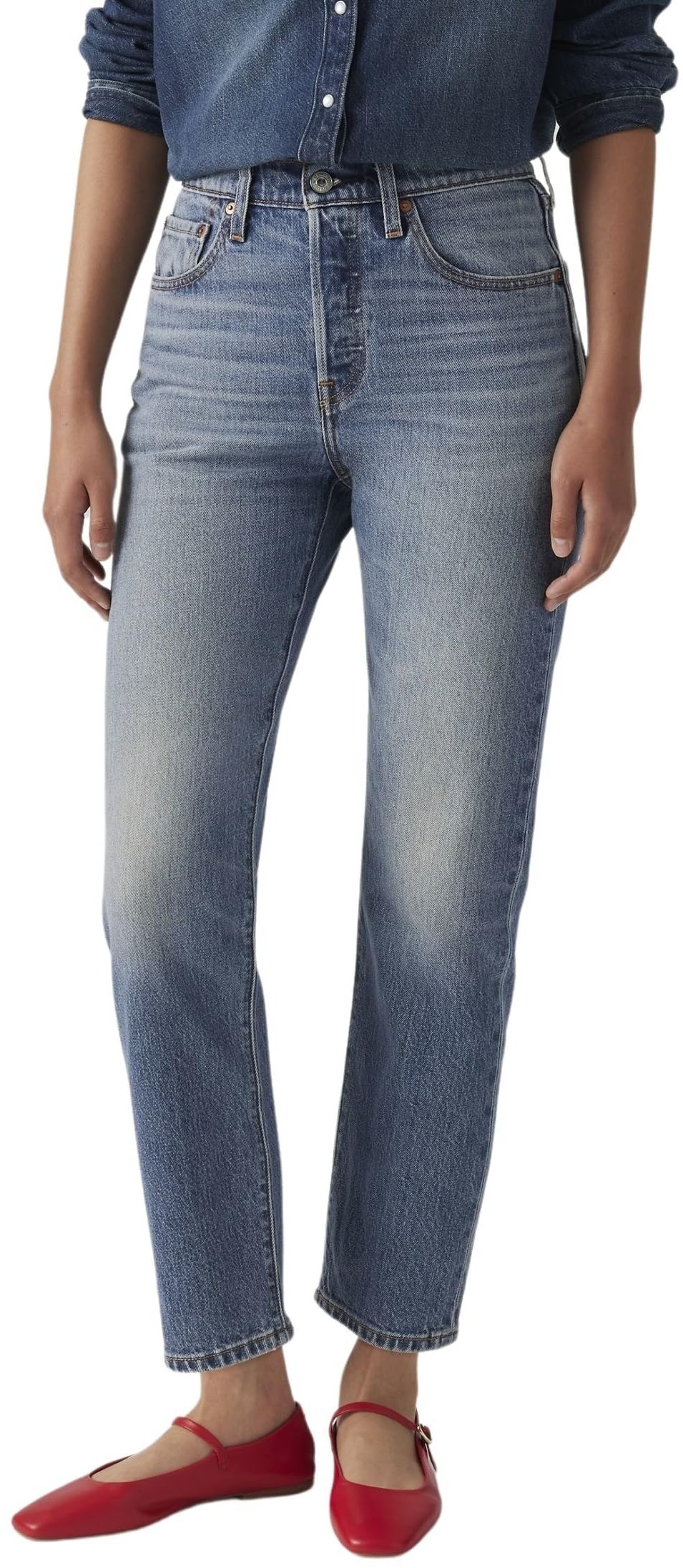 Levi's Women's  Blue 501® Crop Jeans in Size 28 26, BrandAlley