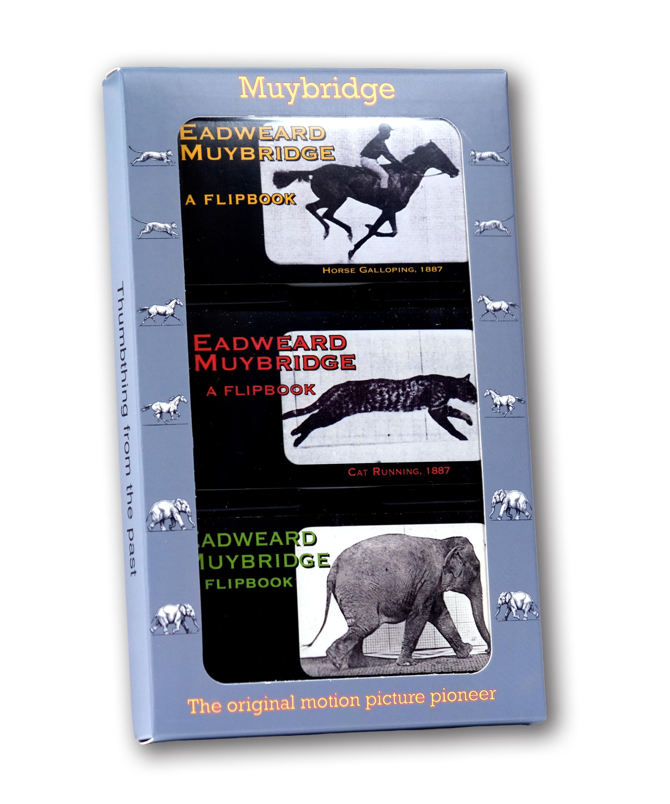 Muybridge Flipbook 3-Pack for Kids 6-12, Animation Flip Books for Children