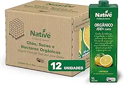 Suco de Laranja Orgânico Native - Caixa com 12 unidades de 1L