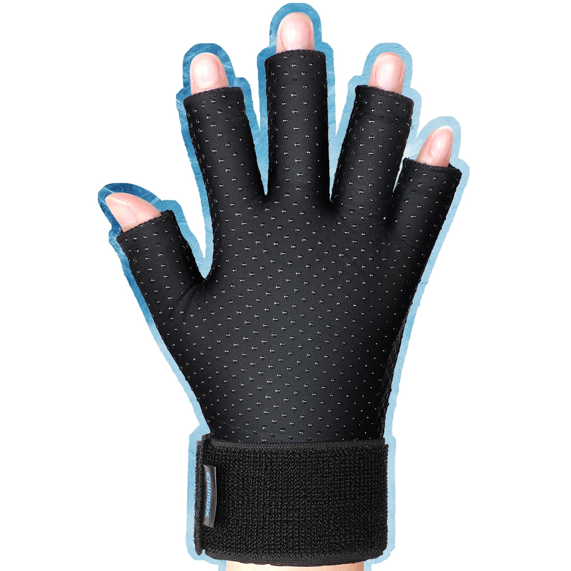 Chilmax Hand Ice Pack Glove for Arthritis Relief, Cold for Wrist & Fingers