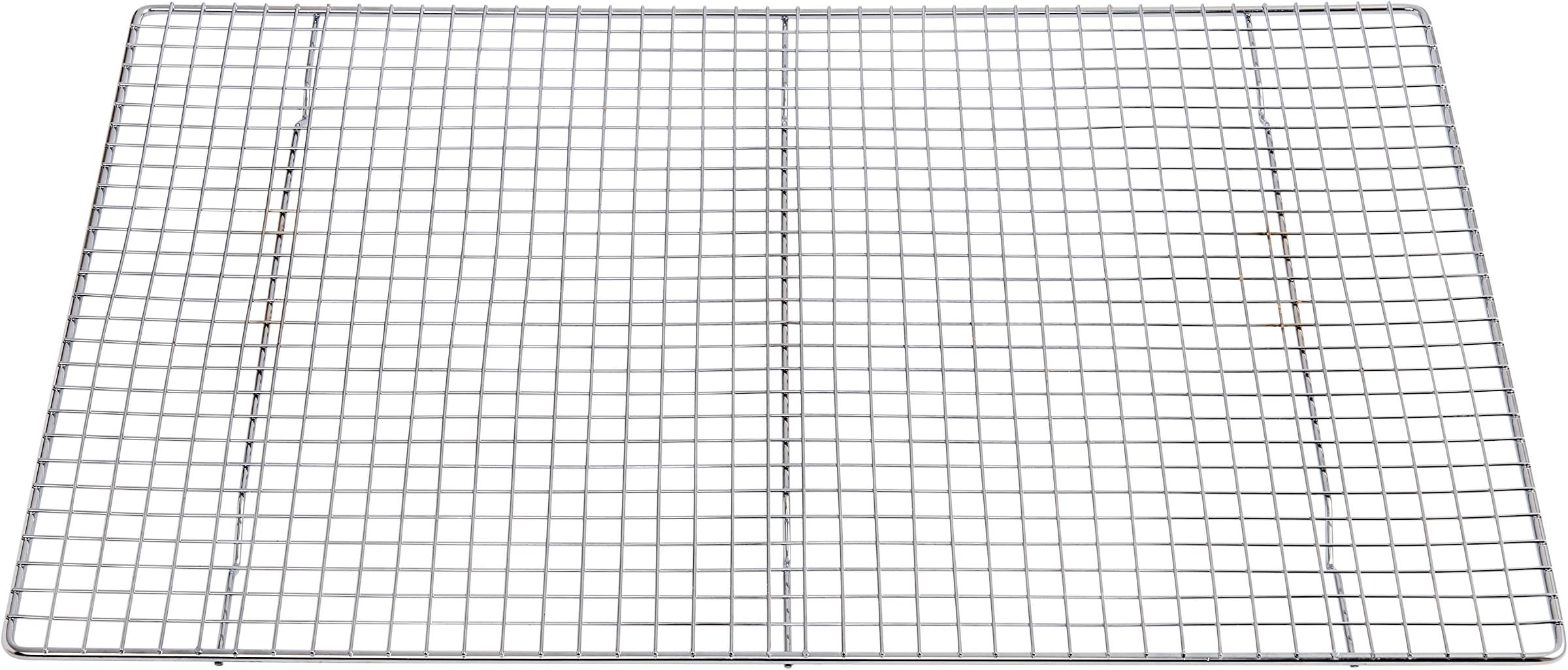 Mrs. Anderson's Baking Professional Cooling Rack, Heavy Duty Steel, Fits Two-Thirds Sheet Pans, 21 x 14.5 x 0.75-Inches