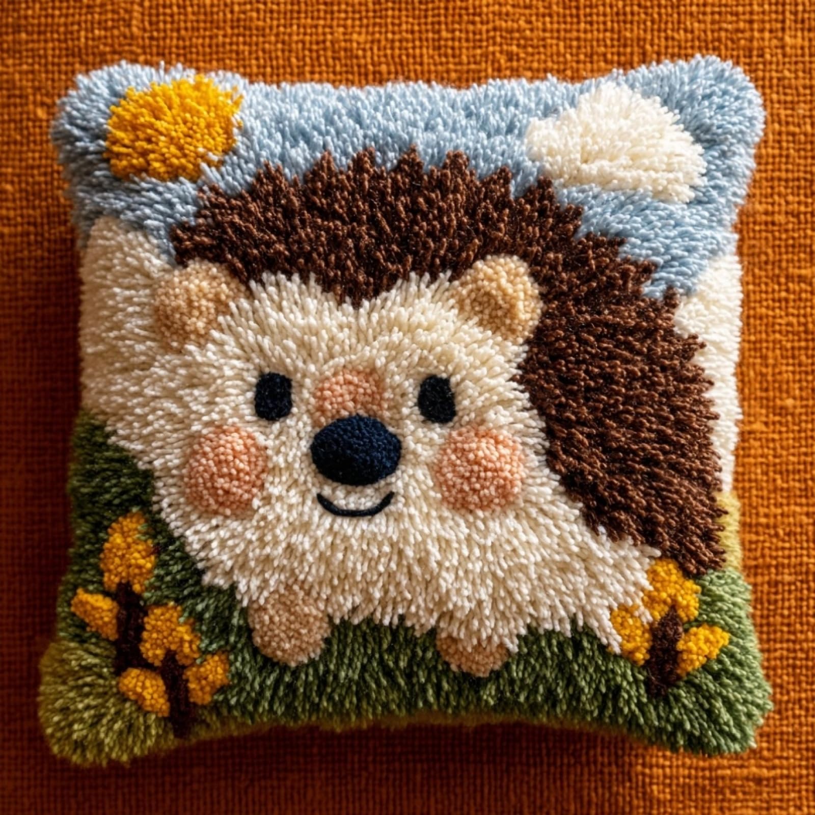 AxiangziK Latch Hook Cushion Kits for Adults,Hedgehog