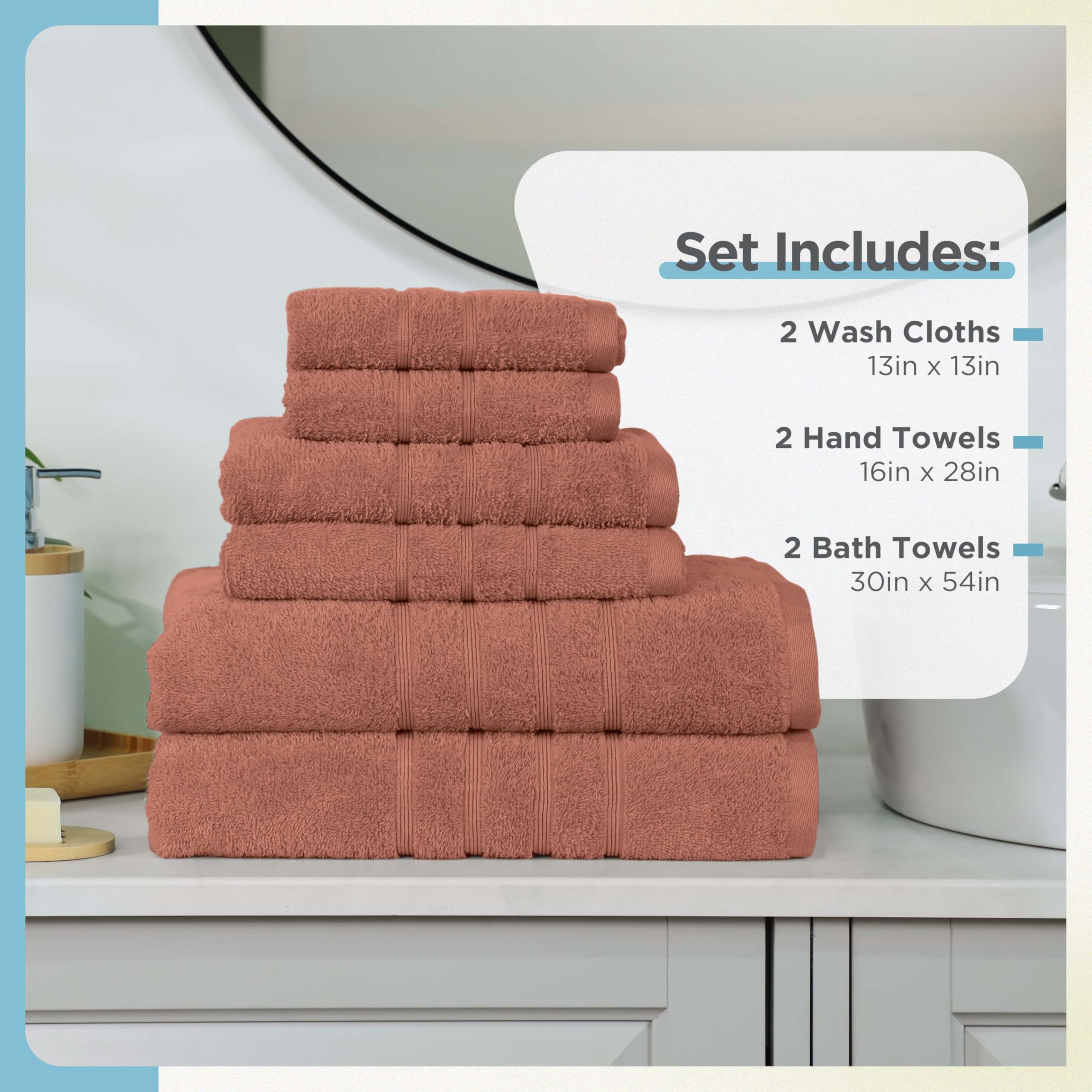 Amazon.com: Martex 6-Piece Towel Set – Ultimate Performance – 100