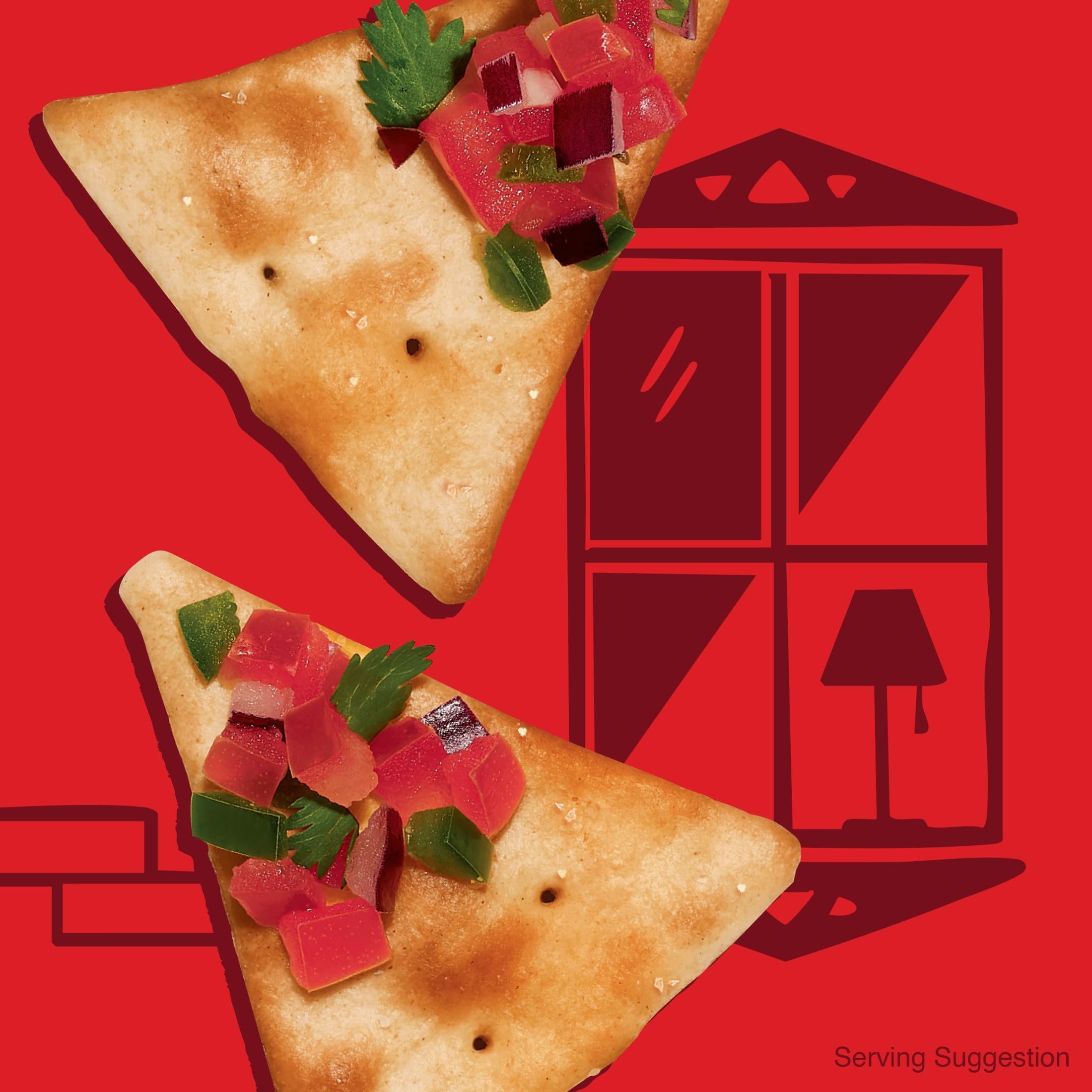 Kellogg's Town House Pita Crackers Galletas horneadas al horno, bocadillos de almuerzo, aperitivos de fiesta, sal marina (4 cajas)