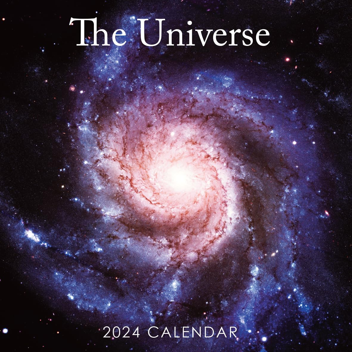 2024 Space Universe 12" x 12" Square Hanging Wall Calendar with Stunning Photography. No Plastic. Daily, Weekly, Monthly 12 Month Family Planner, Organiser, Calendar