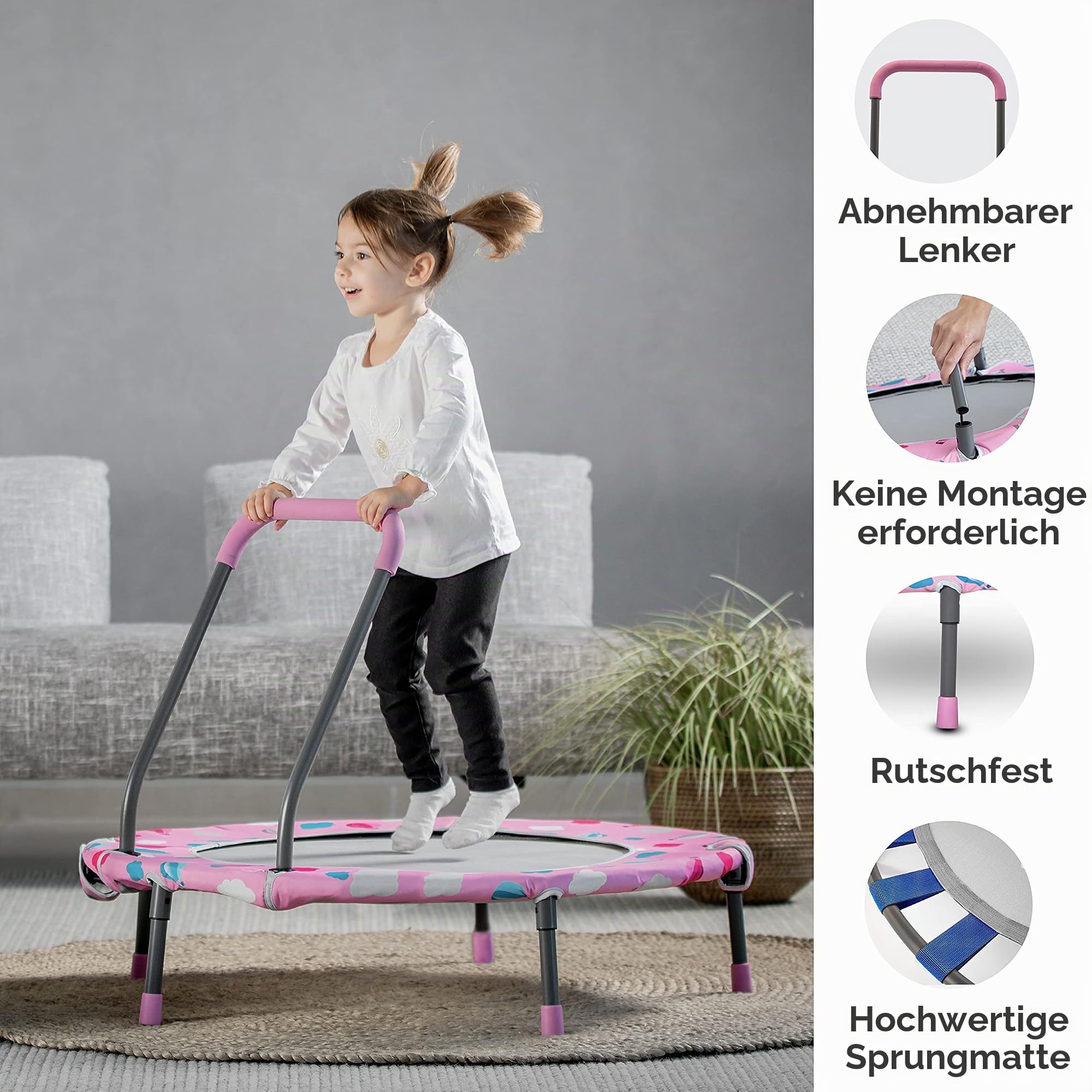 smarTrike Faltbares Trampolin für Kinder von 1 bis 5 Jahren