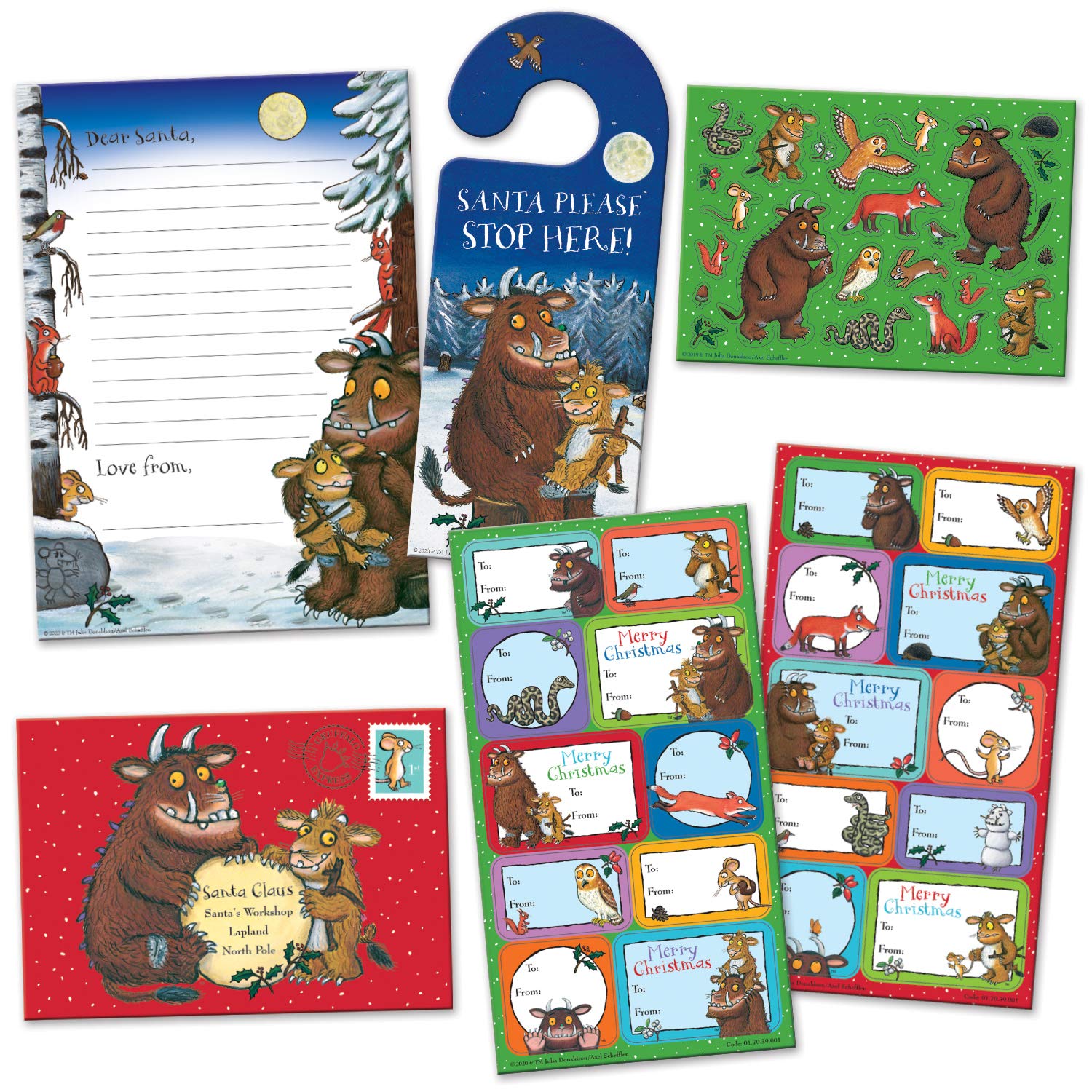 Paper Projects The Gruffalo's Child Christmas Letter to Santa and Gift Labels Bundle Pack