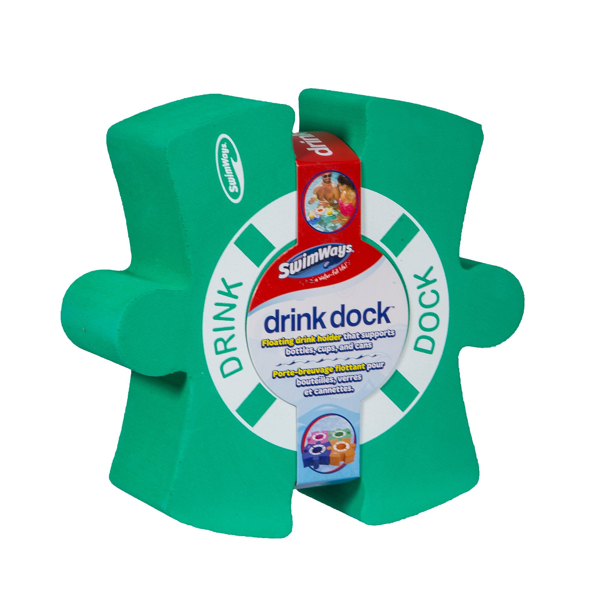 SwimWays - Portabevande in schiuma, colore: Verde