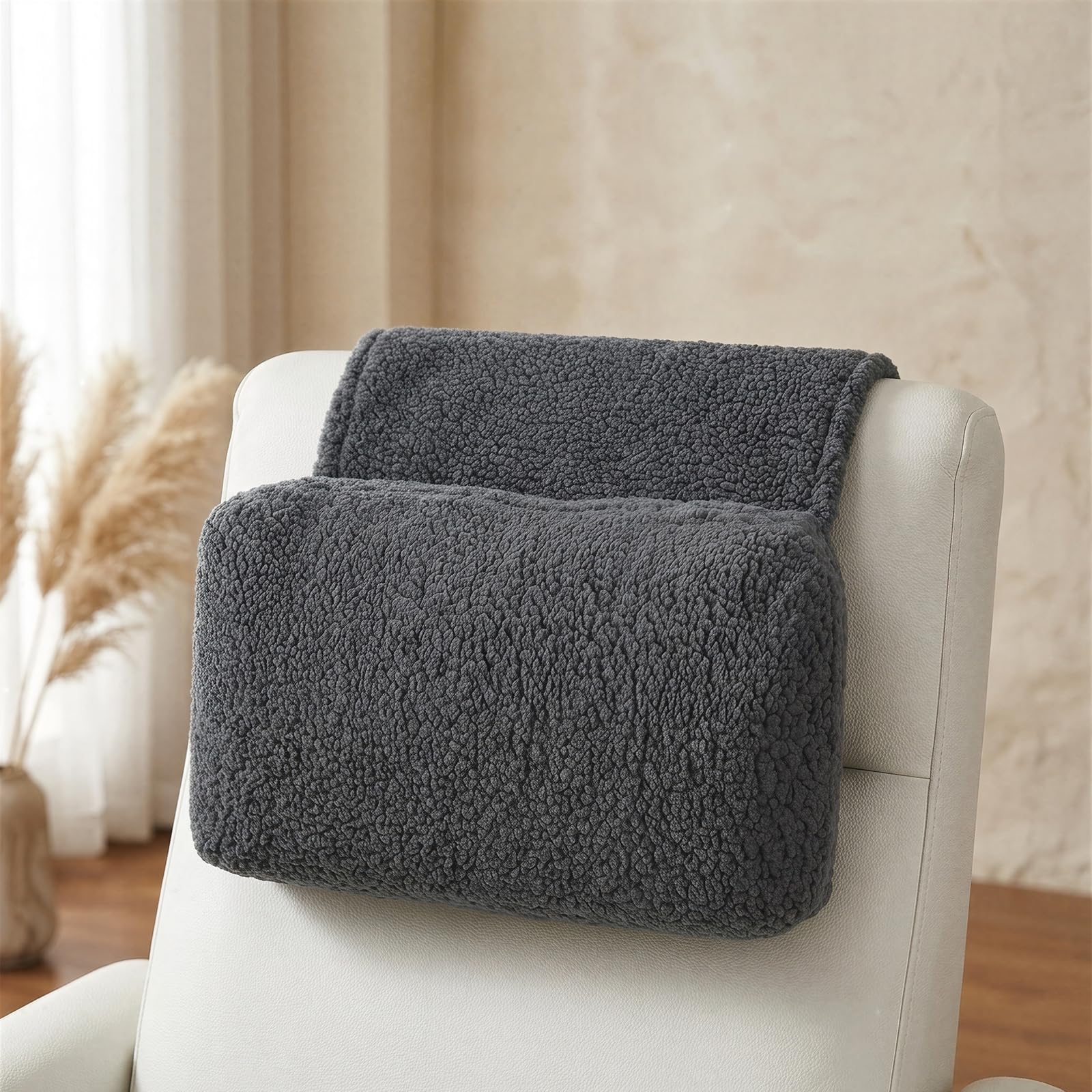 TranRantic Neck Support Pillow with Pocket for Recliners Armchairs