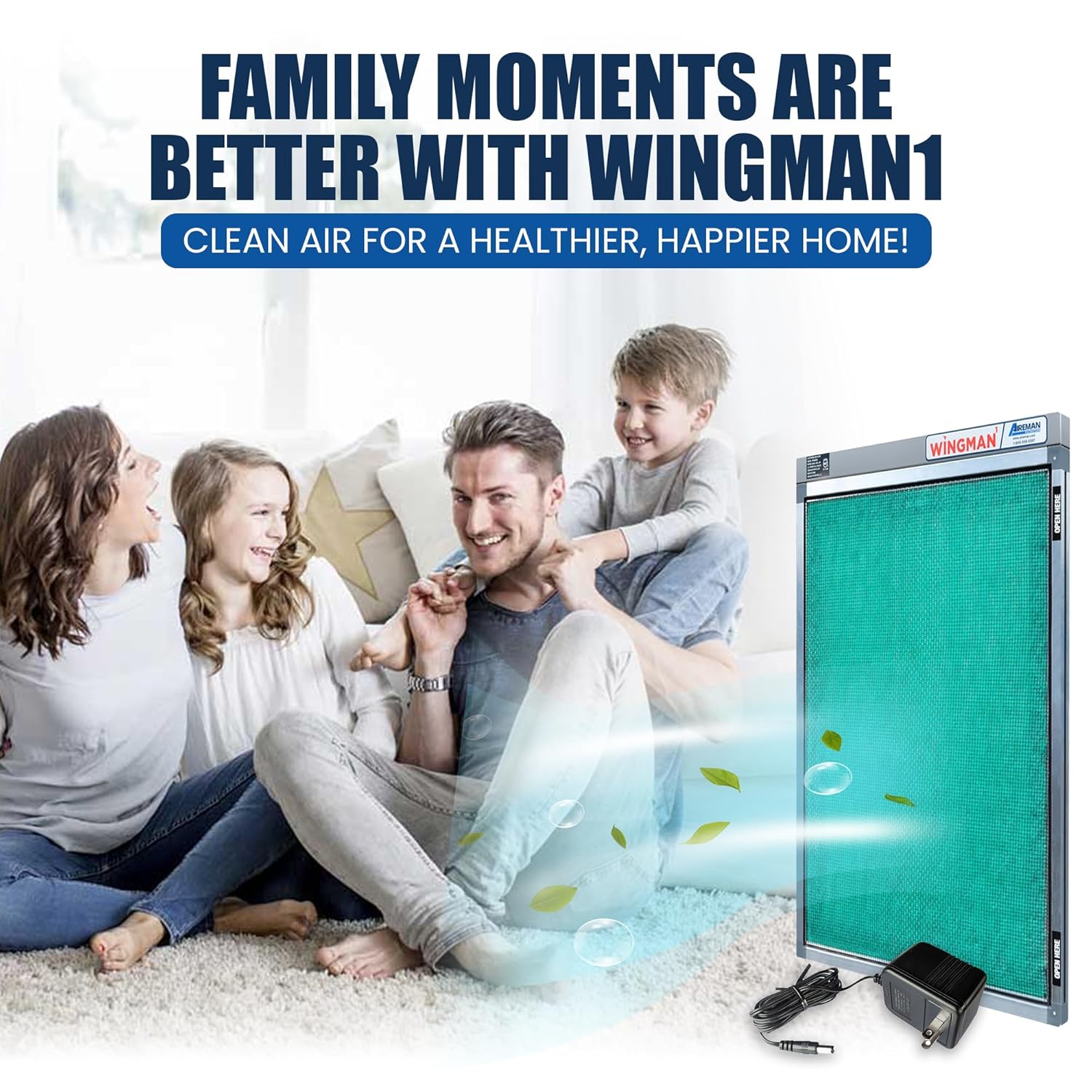 20x25x1 Electronic Air Filter - Homeowner Installed- Simply Replace Your Current AC Furnace Air Filter and Plug IT in!
