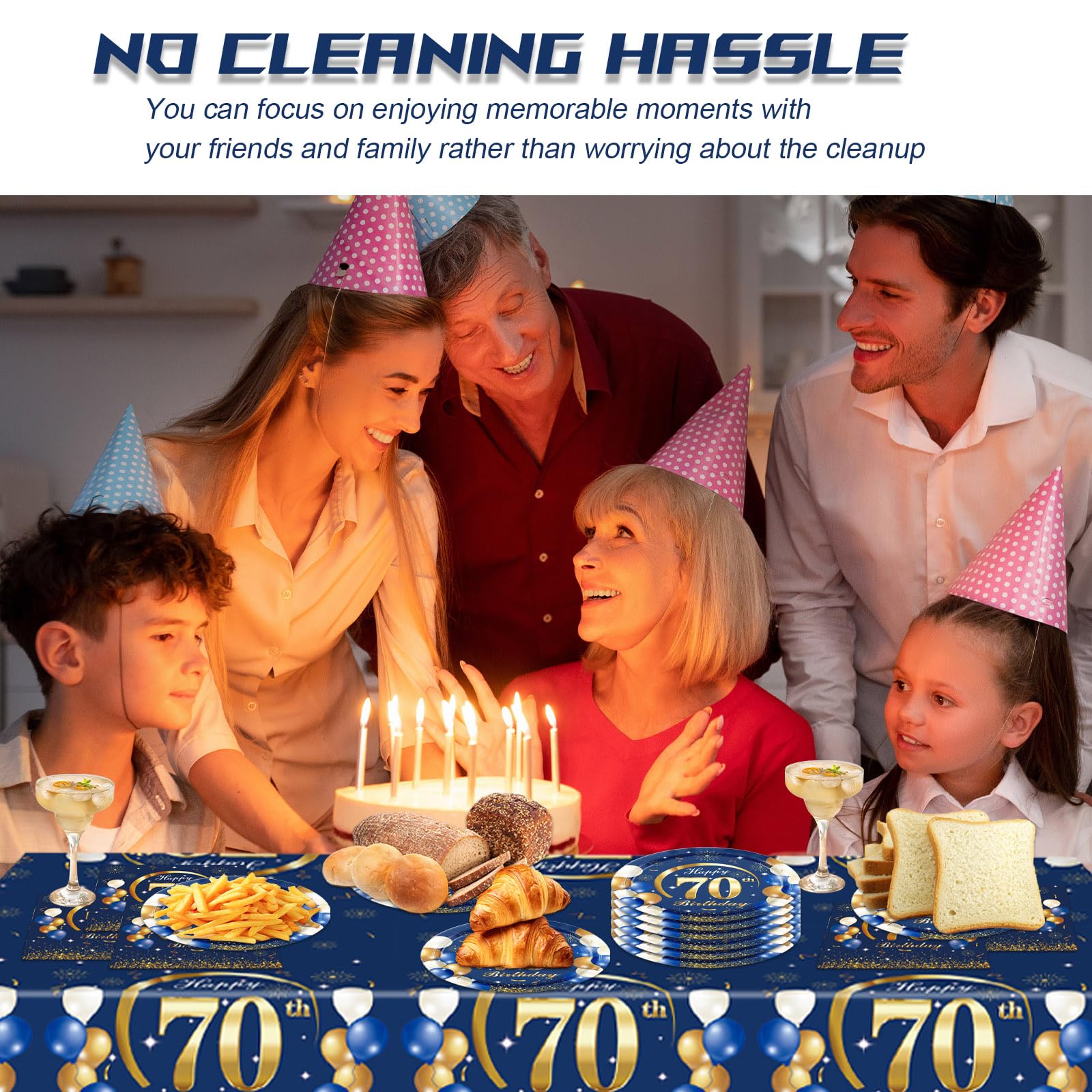Set di 78 Stoviglie Per Feste,Monster Company Accessori per Feste, Piatti di Carta, Compresi Piatti, Bicchieri, Tovaglioli, Palloncini per Compleanno (20 Persone