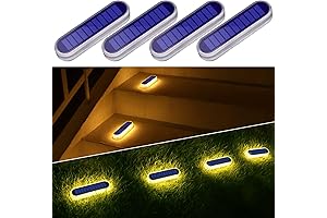4-Pack Solar Step Lights Outdoor, Waterproof LED Solar Powered Mailbox Lights for...